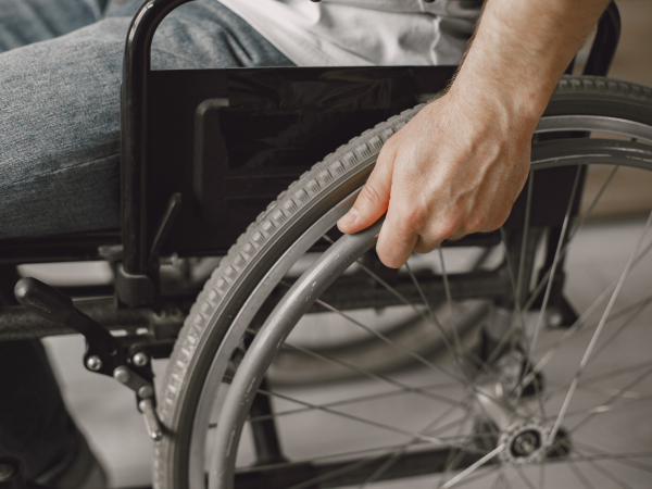 Wheelchair.